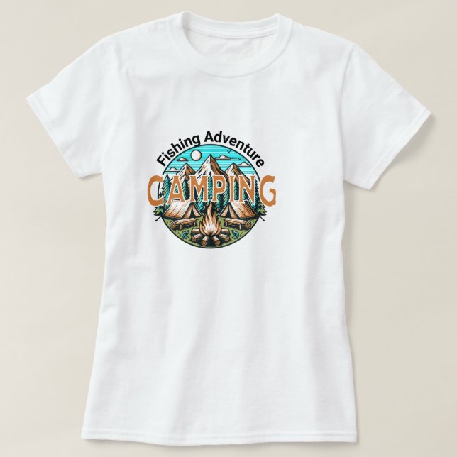 Camping Adventure Ladys T - Shirt (Design vorne)