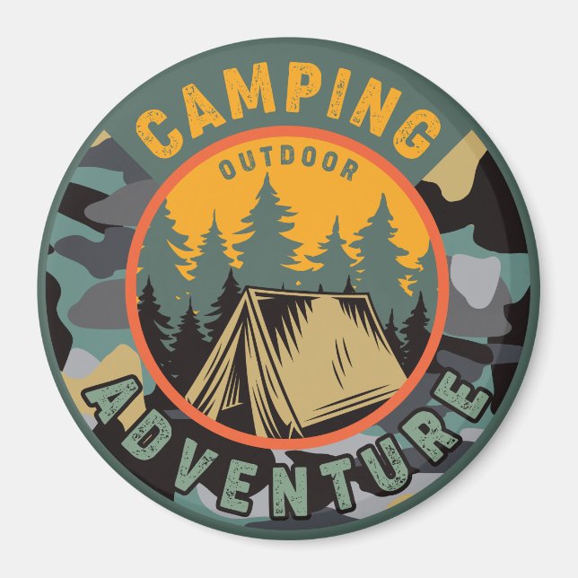 Camping Adventure Magnet (Vorne)