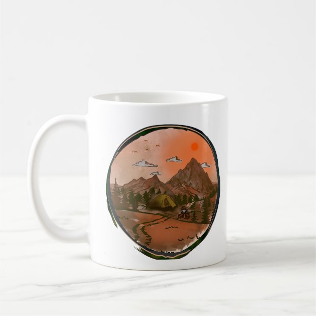 Camping Adventure Nature Landschaft Kaffeetasse (Links)