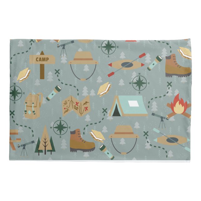 Camping Adventure Pillow Case Kissenbezug (Rückseite)