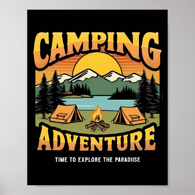 Camping Adventure Poster (Vorne)