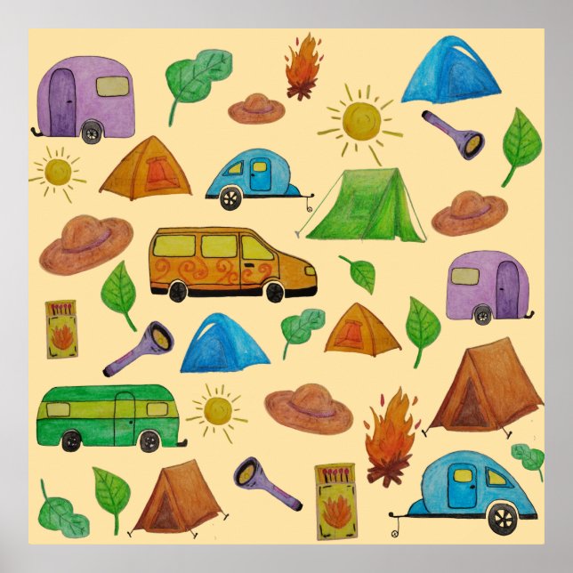 Camping adventure poster (Vorne)