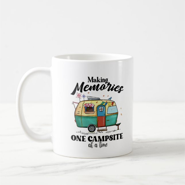 Camping Adventure Sprichwort Kaffeetasse (Links)