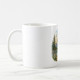 Camping am Campfire Lake inmitten der Bergwildnis Kaffeetasse