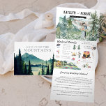 Camping am Seeufer | Illustrierte Hochzeit<br><div class="desc">Set den Ton für ein aufregendes Hochzeitswochenende mit einer maßgeschneiderten Einladung. Diese "geräumige" Einladung ist eine gute Möglichkeit, Ihren Gästen zusätzliche Informationen über die Hochzeit zu geben. Auf diesen Karten können Sie die Festlichkeiten rund um Ihr Hochzeitswochenende auflisten, wie z.B. Begrüßungscocktails, Partys und Brunch-Morgens. Wenn Sie eine Hochzeit in Urlaubsort...</div>