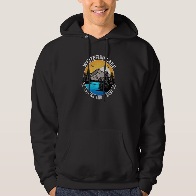 Camping Angeln Hoodie (Vorderseite)