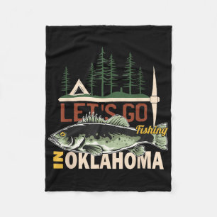 Camping-Angeln in Oklahoma - Natur Oklahoma Fisch Fleecedecke