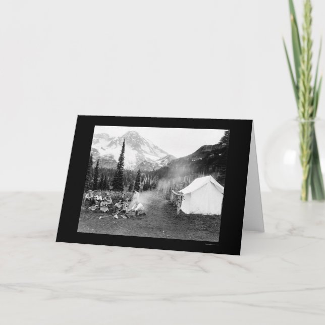 Camping auf Inder Henry, der Mount Rainier, WA Karte (Vorderseite)