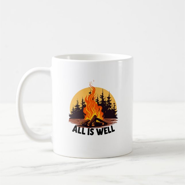 Camping Außenlandschaft Lover Kaffeetasse (Links)