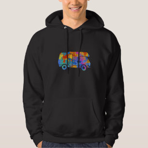 Camping-Auto-Grafik Frauen Kinder Camper Kleidung Hoodie