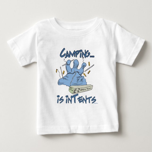 Camping Baby T-shirt (Vorderseite)