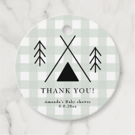 Camping Babydusche - Danke Geschenkanhänger