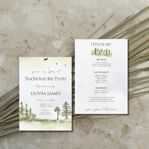 Camping Bacheloretour Einladung