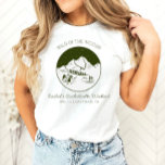 Camping Bachelorette Personalisierter T - Shirt<br><div class="desc">Dies ist ein vollständig bearbeitbares "Wild in the wood" Junggeselinnen-Abschied Shirt. Bearbeiten Sie ALLE Formulierungen,  Schriftart und alle Farben. Um auf alle Entwurfswerkzeuge zuzugreifen,  wählen Sie bitte "Bearbeiten mit dem Entwurfstool". Wenn Sie Fragen haben,  wenden Sie sich bitte jederzeit per Zazzle-Nachricht an mich - ich helfe Ihnen gerne :)</div>