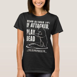 Camping-Bärenangriff-Tipp stellt sich tot T-Shirt