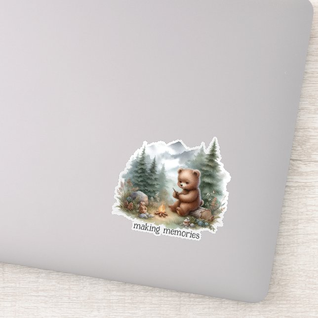 Camping Bear Aufkleber (Detail)