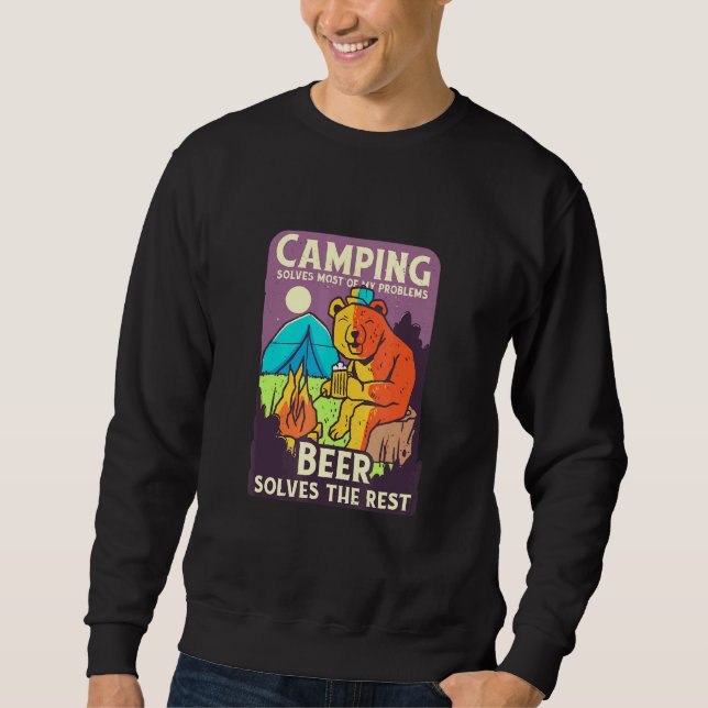 Camping Beer Sweatshirt (Vorderseite)