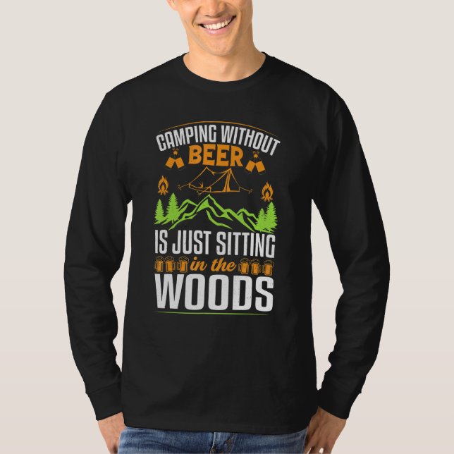 Camping Beer Vater Son T-Shirt (Vorderseite)
