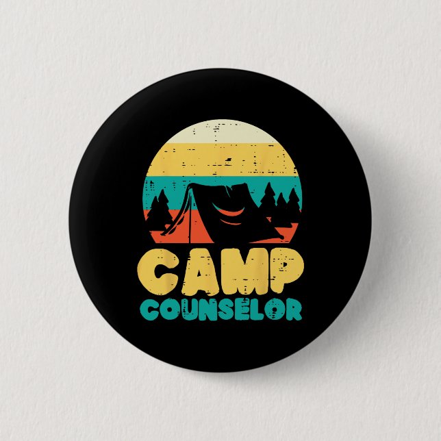 Camping-Berater Camping-Direktor Camper Männer Fra Button (Vorderseite)