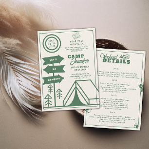 Camping Bergwald 30. Geburtstagswochenende Einladung