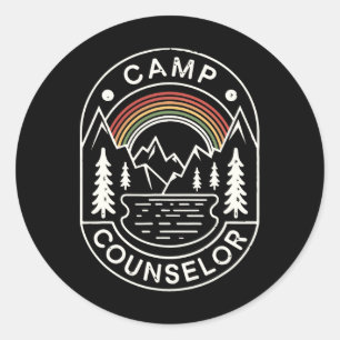 Camping Betreuer Shirt Camper Sommer Camping Perso Runder Aufkleber
