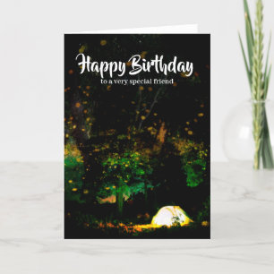 Camping Birthday Card Karte