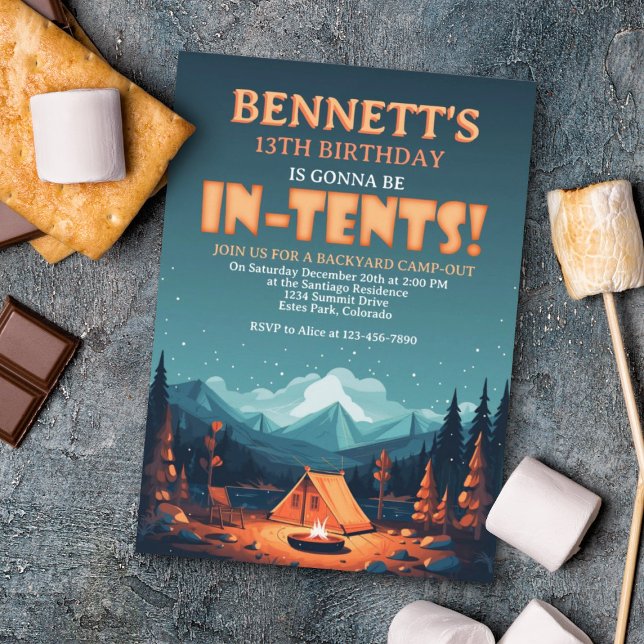 Camping Birthday Einladung (Von Creator hochgeladen)