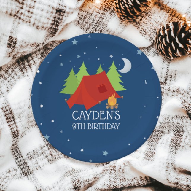 Camping Birthday Party Teller (Von Creator hochgeladen)