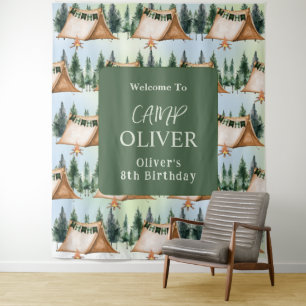 Camping Bonfire Campfire S'mores Outdoor Geburtsta Wandteppich