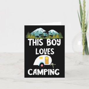 Camping Boy Camp Camper Camping Abenteuer Camping Karte