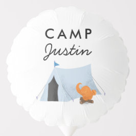 Camping Boys Birthday Party Blue Zelt Ballon