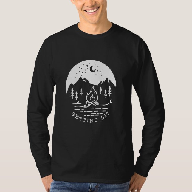 Camping Bride Camping Tribe Junggeselinnen-Abschie T-Shirt (Vorderseite)