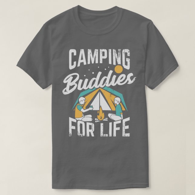 Camping Buddies Freundschaft Bestes Freundschaftsg T-Shirt (Design vorne)