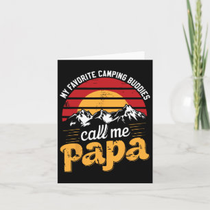 Camping Buddies Rufen Papa Spaß Vater Großvater Va Karte