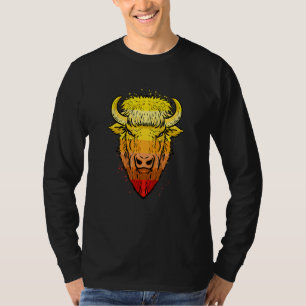 Camping Buffalo Bison T-Shirt