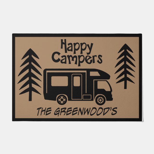 Camping Busdesign Doormat, Camping Mat Fußmatte (Vorderseite)