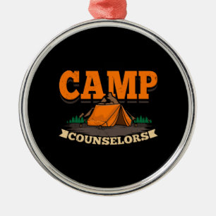 Camping - Camp Counselor Ornament Aus Metall