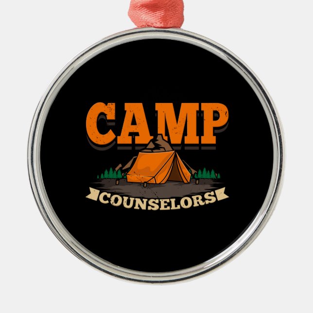Camping - Camp Counselor Ornament Aus Metall (Vorne)