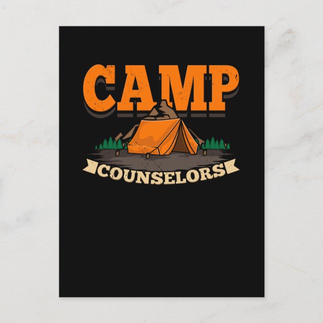 Camping - Camp Counselor Postkarte (Vorderseite)