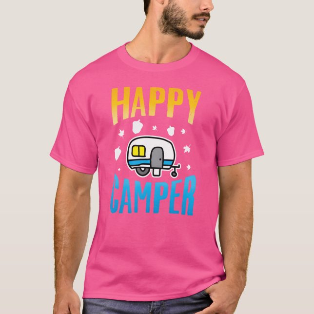 Camping Camp Happy Camper Outr Camp funny T-Shirt (Vorderseite)