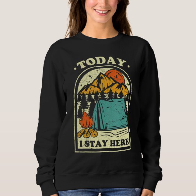 Camping Camper Camping People Camper Mountain Camp Sweatshirt (Vorderseite)