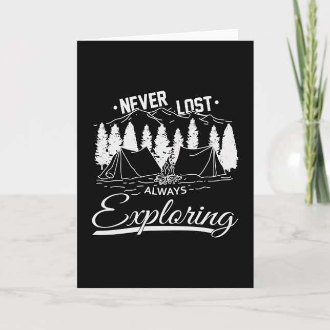 Camping Camper Campingplatz Funny Gift Idee Karte (Vorderseite)