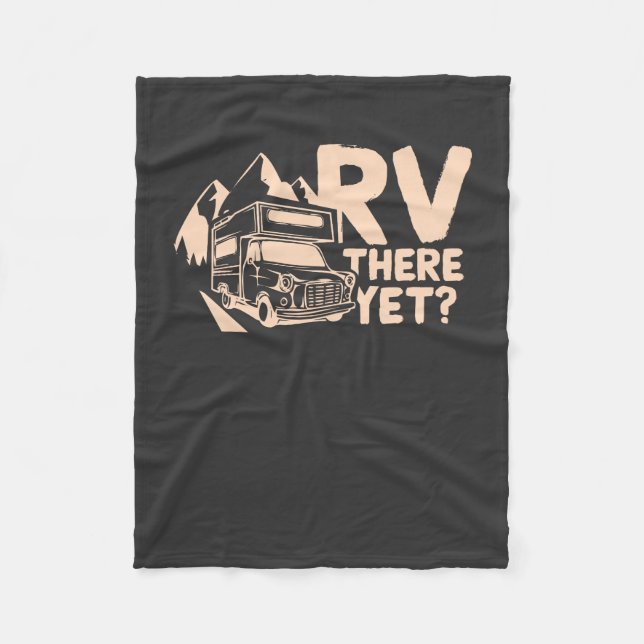 Camping Camper-Geschenk Fleecedecke (Vorderseite)