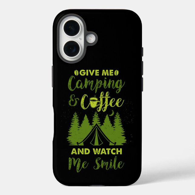 Camping Camper Kaffee Geschenk Case-Mate iPhone Hülle (Rückseite)