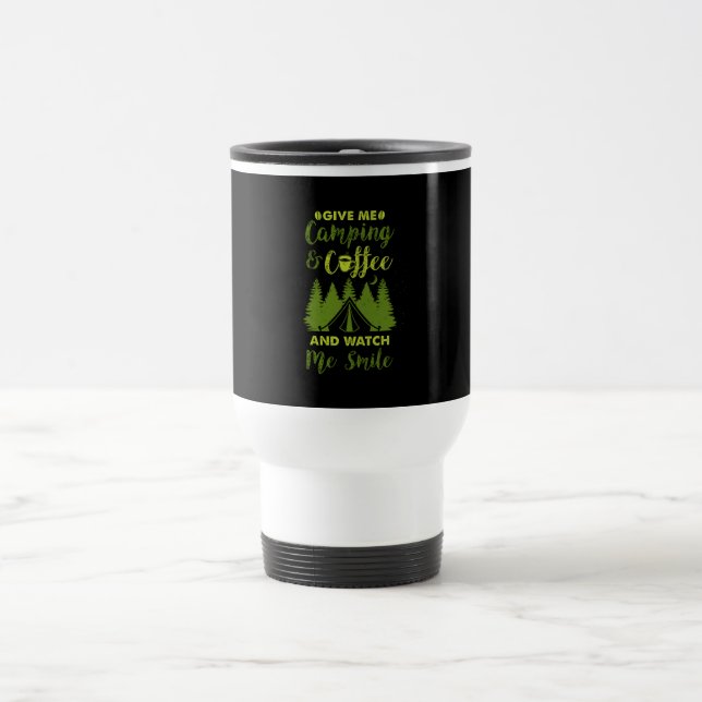 Camping Camper Kaffeegenuss Reisebecher (Mittel)