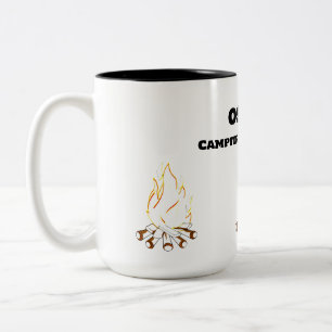 Camping: Campfire Chronicles Zweifarbige Tasse