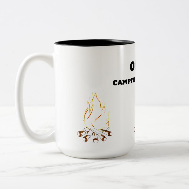 Camping: Campfire Chronicles Zweifarbige Tasse (Links)