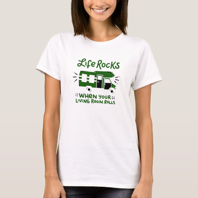 Camping Campfire Geschenk T-Shirt (Vorderseite)