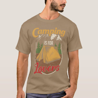 Camping Camping ist für Liebhaber retro T-Shirt