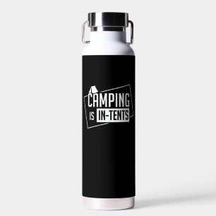 Camping - Camping ist in Zelten Trinkflasche